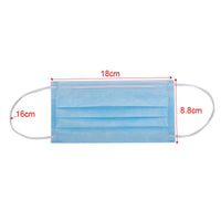 50pcs/bag Non Woven Anti-dust Safe Breathable Mouth Mask Medical Disposable Ear loop Face Surgical Masks